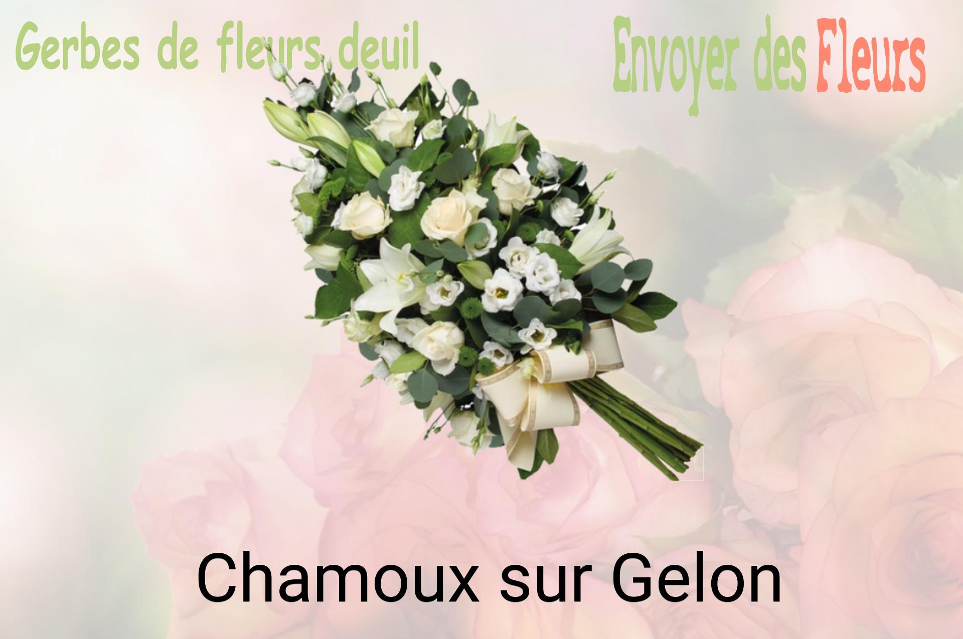 Gerbe de fleurs de deuil livrée à Chamoux-sur-Gelon